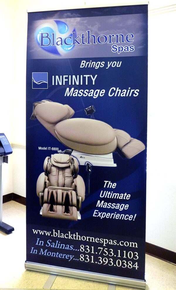Blackthorne Spas Retractable Banner