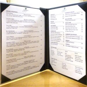 Folding Book Menu
